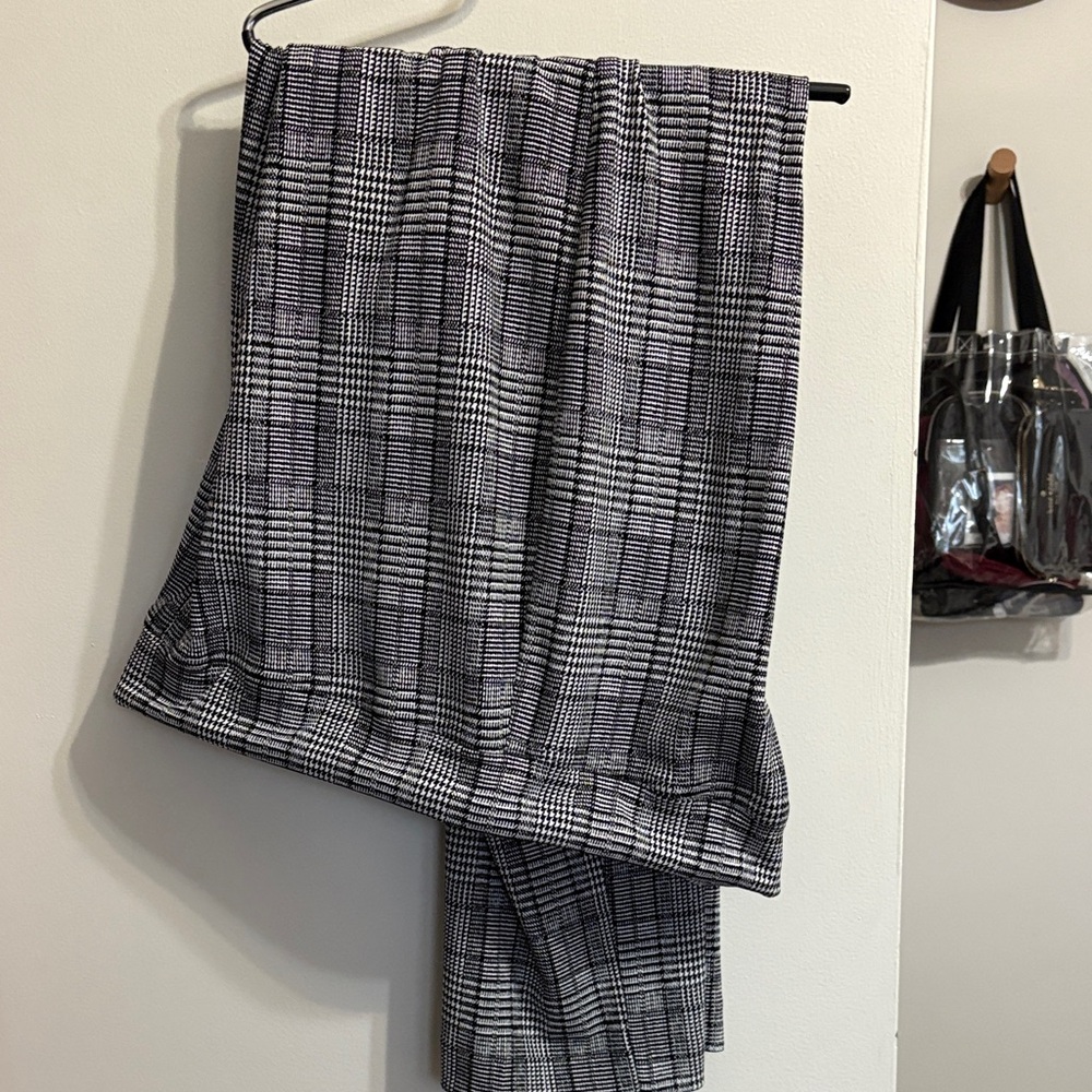 Black and White Plaid Pants